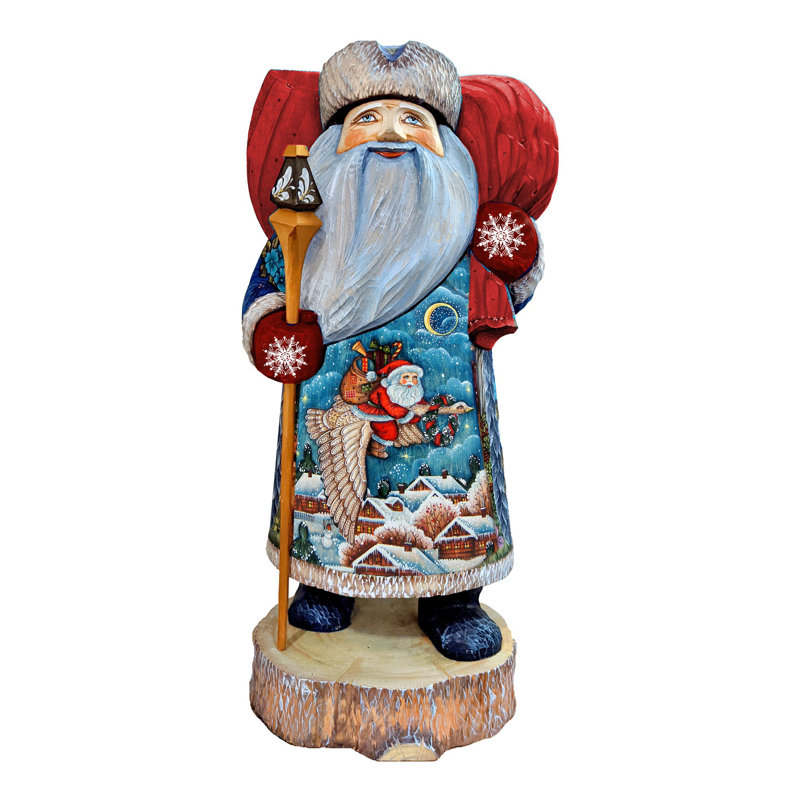 Figurine chef-d'œuvre sculptée en bois