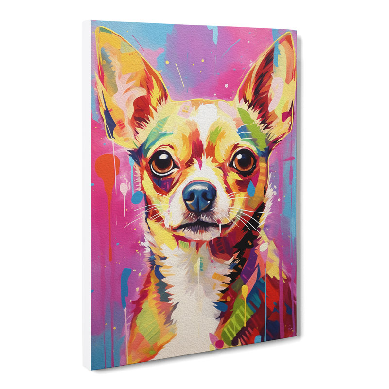 Chihuahua Gestural No.2 - No Frame Print, 76cm H x 50cm W x 3cm D