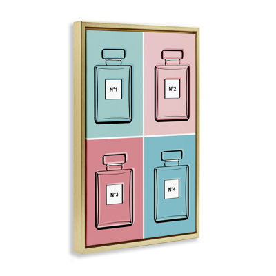 Cadre flottant rose et bleu parfumé, design par Martina Pavlova