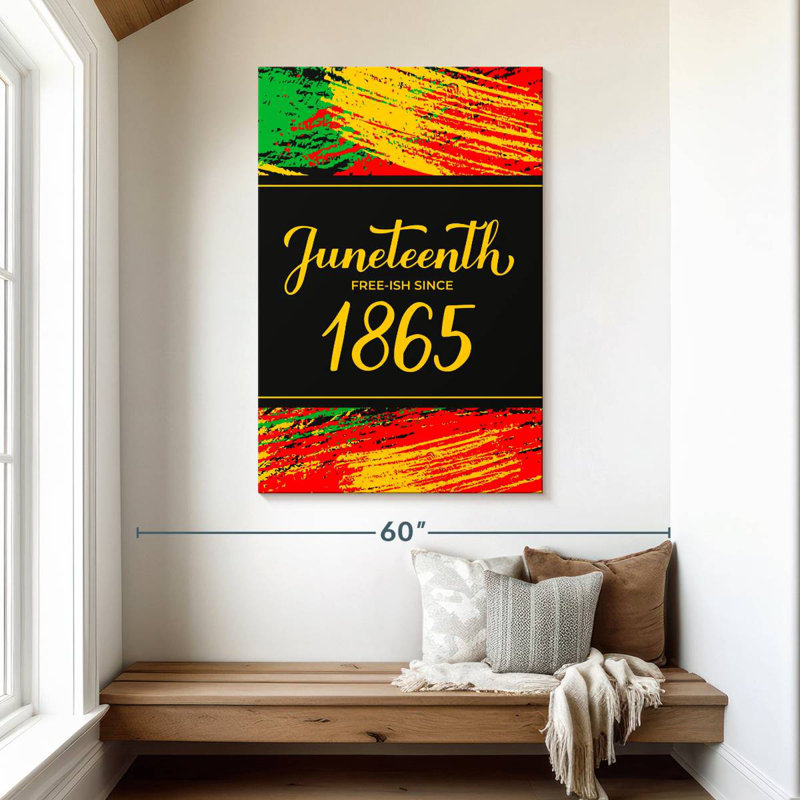 Lelend Celebrate Juneteenth, H 48 po x l 32 po