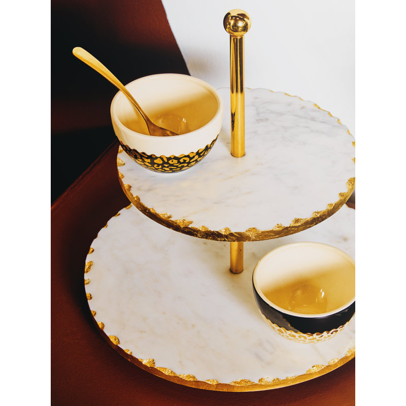 Frasure Stoneware Tiered Stand