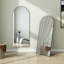 Miroir pleine grandeur en métal arqué (ensemble de 2)-107485432-107485433