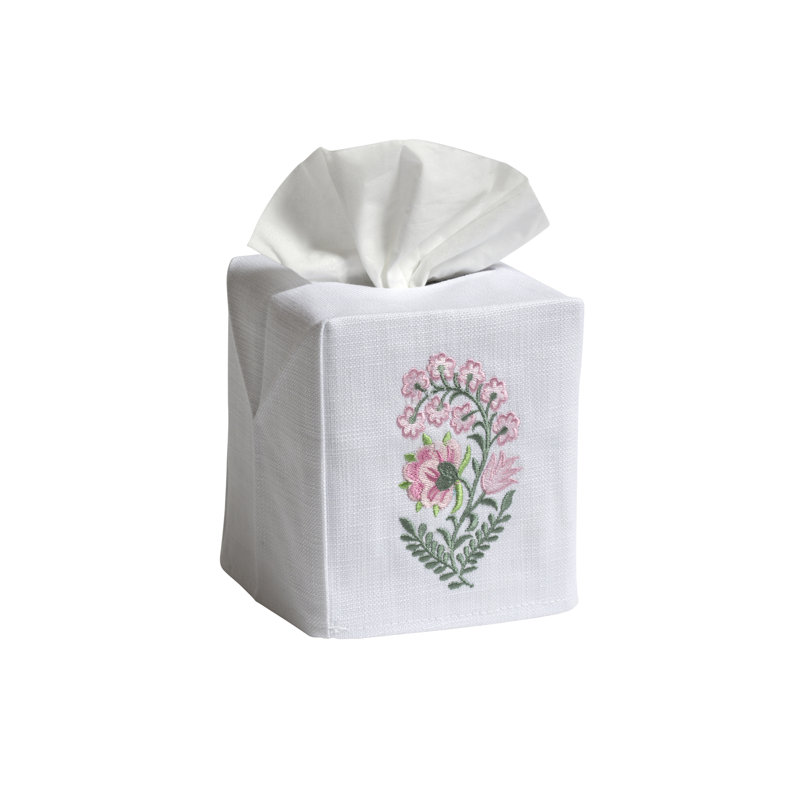 Quinnville Tissue Box Cover, Pink