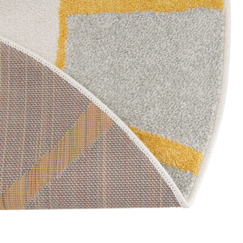 Whimsy Gray Area Rug, Round 4'1" 