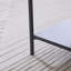 Footstool with Wooden Open Storage Shelf-1900434537