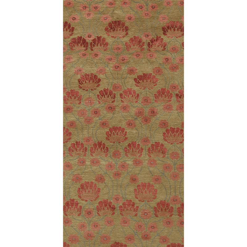 Floral Area Rug, Rectangle 4' x 6'