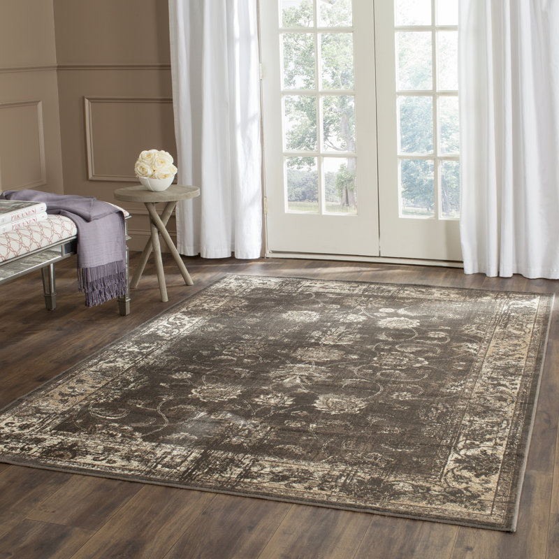 Vishnu Vintage Performance Oriental Rug, Rectangle 4' x 5'7"