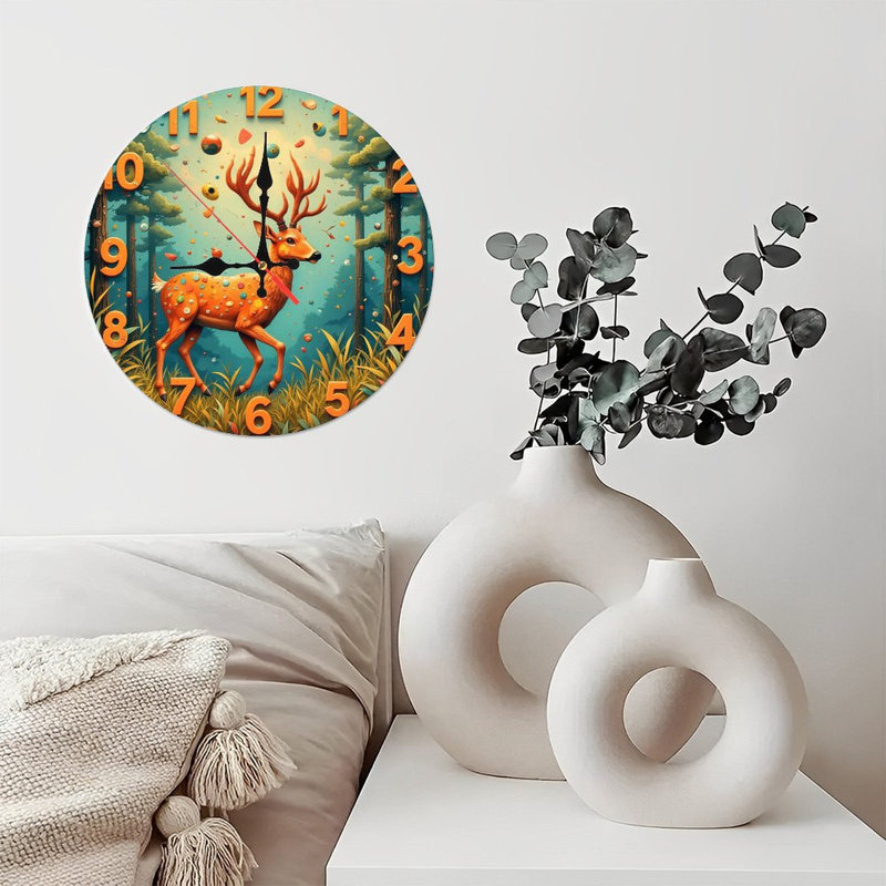 Horloge forêt de cerf