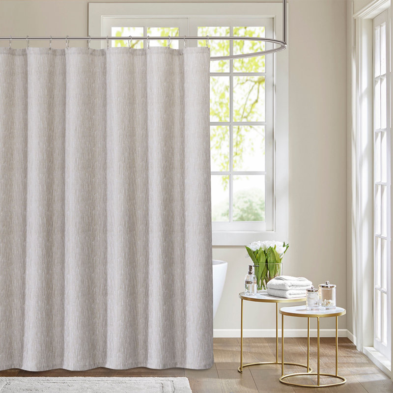 Rideau de douche simple Anasztazia, Lin