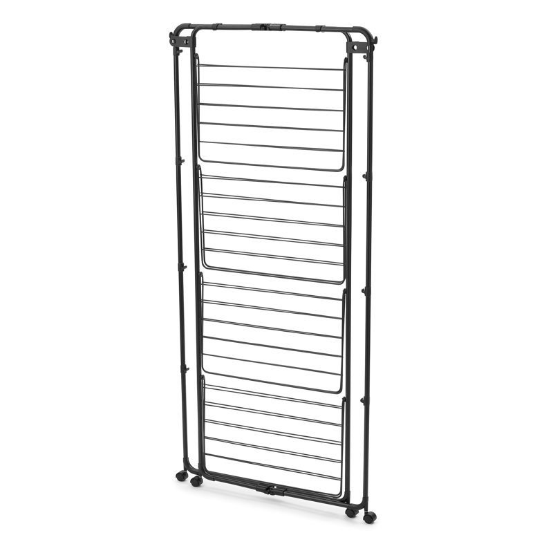 HangOn Tower Clothes Drying Rack, 98 Feet (30 Meter), Matte Black
