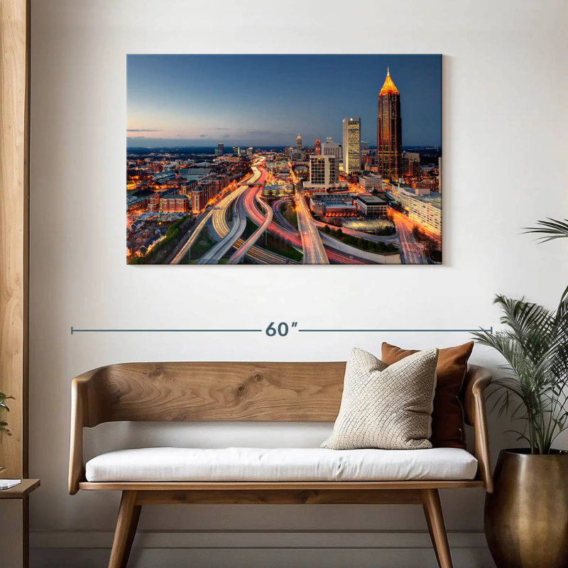 Ravi Atlanta City Nightfall, H 30 po x l 45 po
