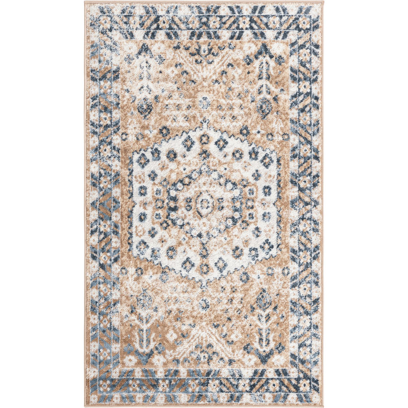 Deral Oriental Indoor Rug, Rectangle 3' x 5'3"
