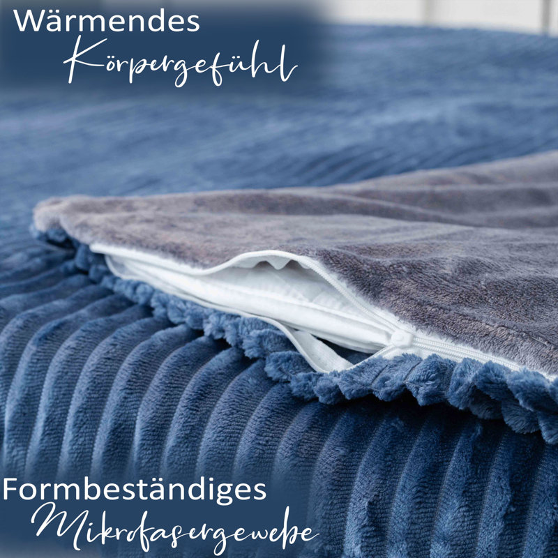 Kord DF Polyester Solid Colour Duvet Cover Set with Pillow Shams