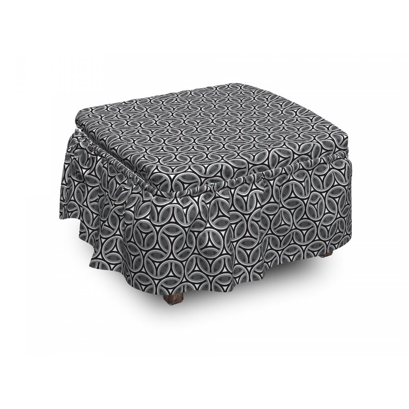 Housse pour repose-pieds en nid d’abeille circulaire