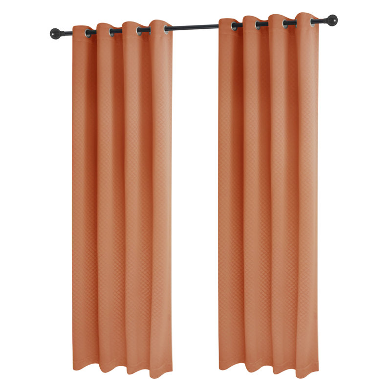  Paire de rideaux isolants Metrol (ensemble de 2), Terra Cotta