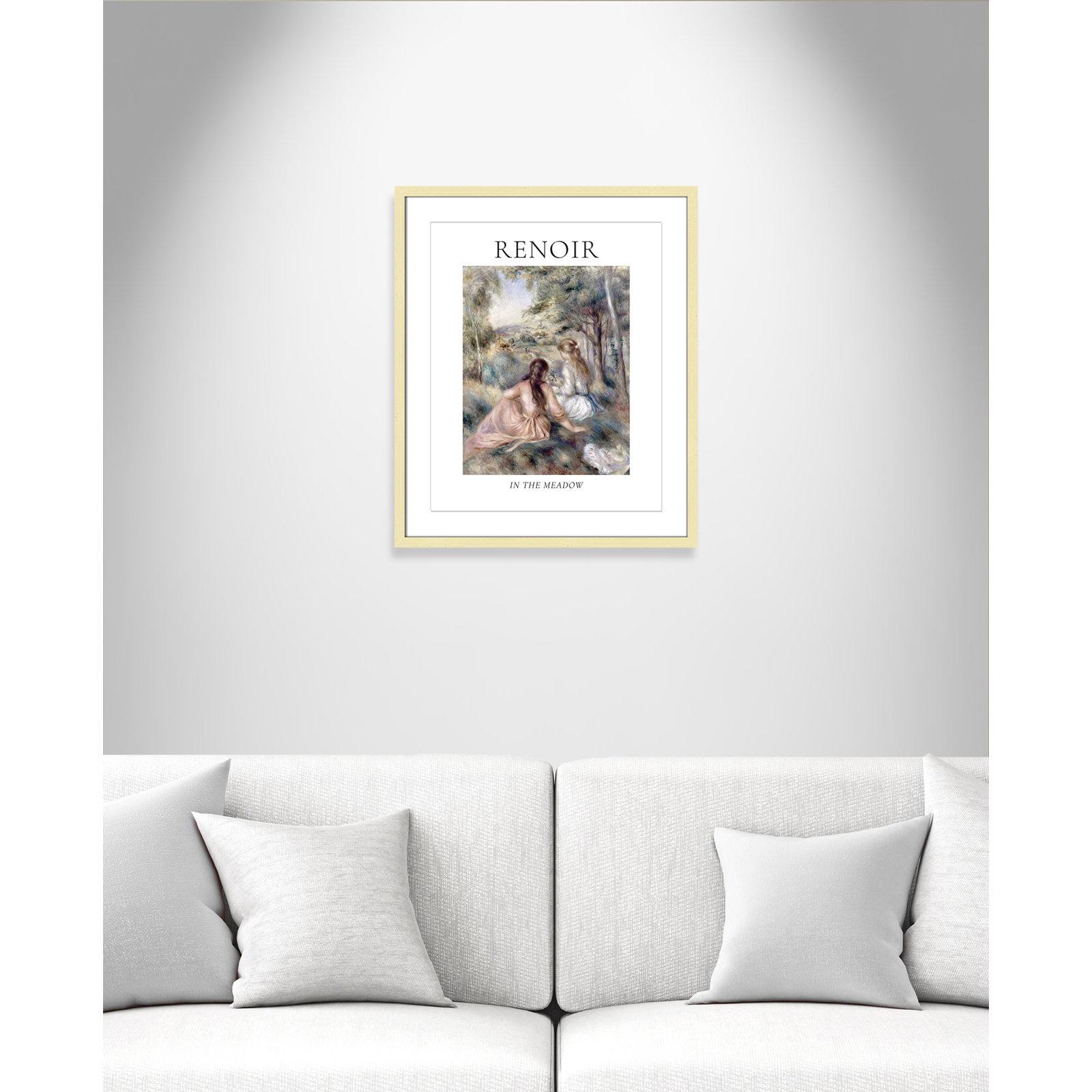 Old Masters Collection "In the Meadow" Print, Gold Single Picture Frame, Yes, 25.5" H x 21.5" W x 1.25" D
