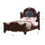 Lit capitonné en bois de cerisier avec détails sculptés Deivydas-181427099