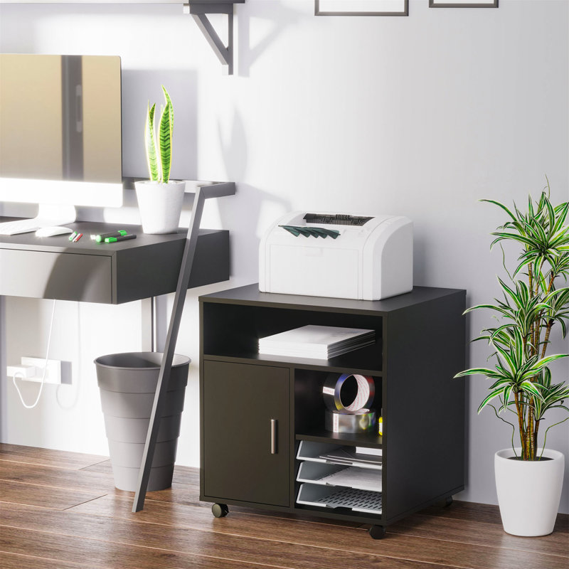 Omarionna 60cm Wide File Cabinet, Black