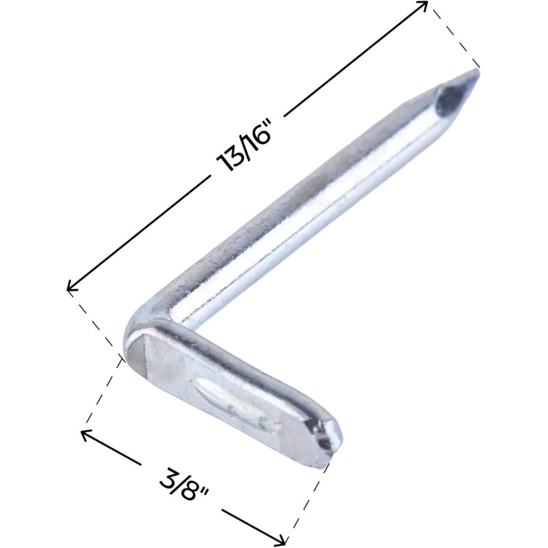 Clou danois en acier avec extrémité en boucle - 13/16 po de long - paquet de 24 - Fournitures en osier pour le tissage des chaises
