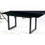 Black Square Table With Metal Leg, Top, Modern Living Room Feature Addition Table, Extendable And Practical