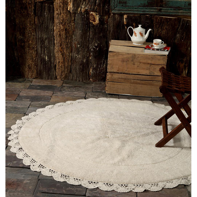 Tapis rond en coton Winkelman