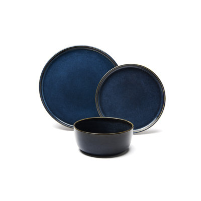 12 Piece Stoneware Dinnerware Set - Service for 4