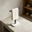 Porte-serviettes en forme de T avec base en marbre, barre porte-serviettes sur pied en acier inoxydable, porte-serviettes antirouille pour salle de bain, cuisine, meuble-lavabo, anneau porte-serviettes moderne.-136358765-136358768