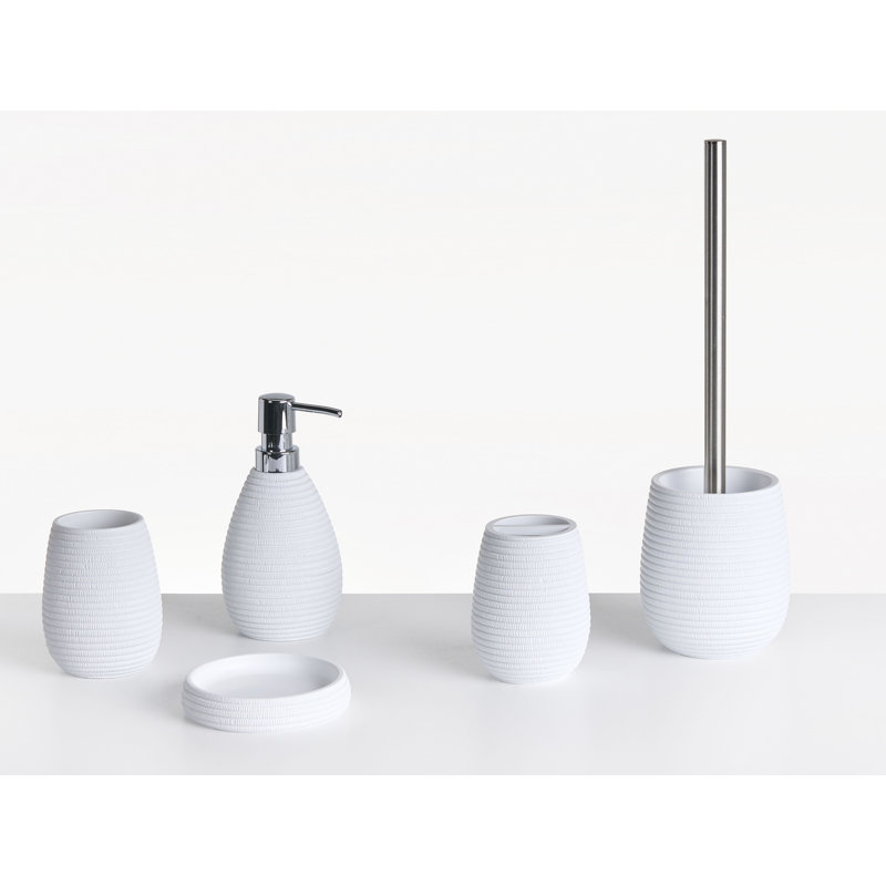 5-Piece Bathroom Accessories Set QUILCA, White