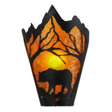 Bear At Dawn 1 - Light Flush Mounted Sconce