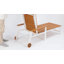 Très grande chaise longue d'extérieur réglable en plastique avec roulettes HDPS-82772069