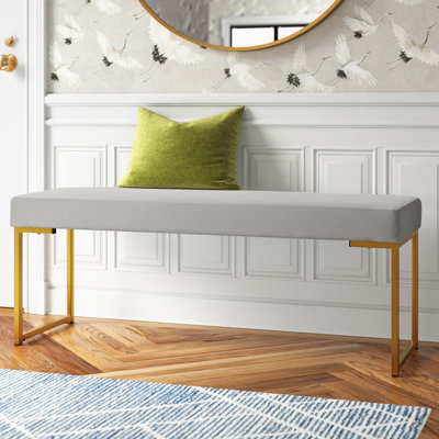 Aubreana Velvet Upholstered Bench