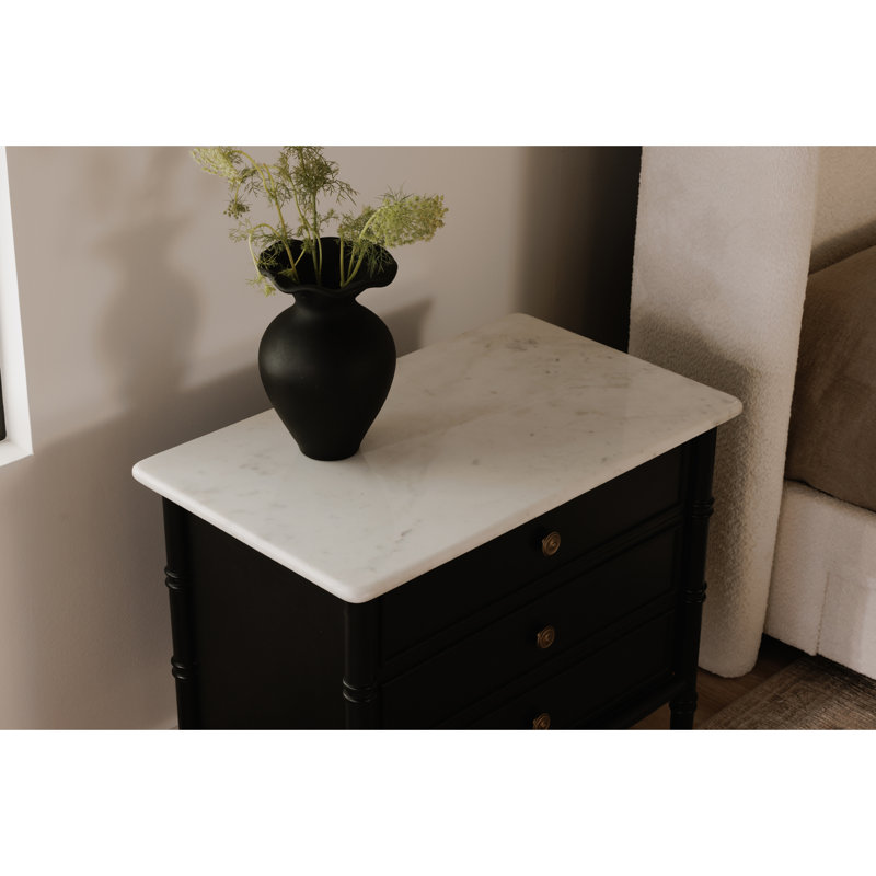 Berlin 3 Drawer Nightstand