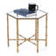 Coquina Glass Top Abstract End Table-93810367-16540841