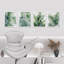 Plantes de la jungle tropicale, feuilles vertes, 4 pièces-97782298-97782299