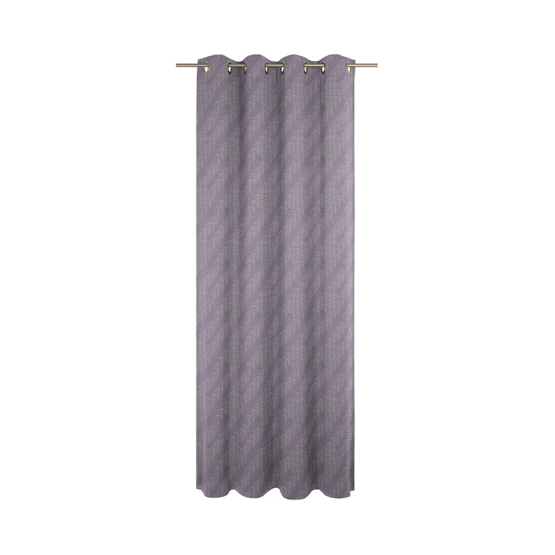 Lizeth Eyelet Opaque Curtain, Purple, 175cm Width x 145cm Drop