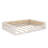 Upholstered Platform Bed Frame with Safety Guardrail-878209457