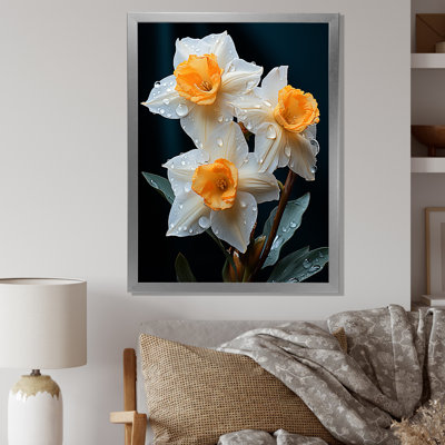 " Dewy Daffodils At Sunrise "