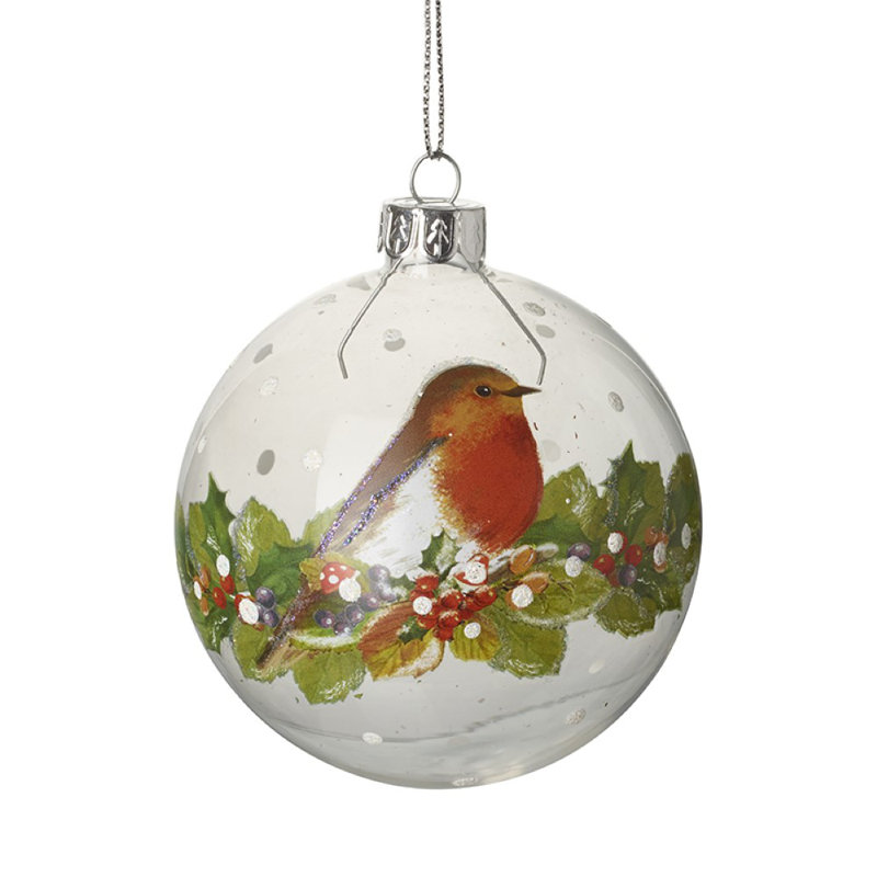 8cm Glass Animals Bauble