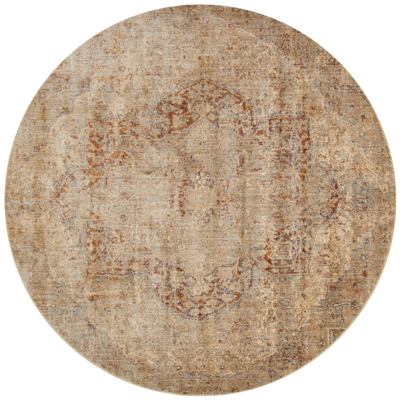 Central Jefferson Oriental Indoor Rug, Round 5'3"