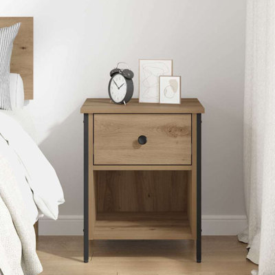 40cm W Manufactured Wood Bedside Table