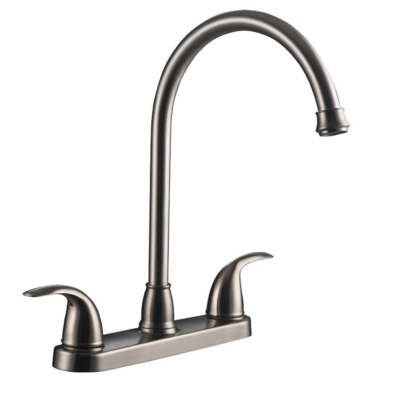 Nita Vantage Series High-Arc Dual Handle Kitchen/Bar Faucet - Brushed Nickel, Brushed Nickel