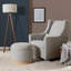 Naka 21.5" Wide Round Storage Ottoman with Storage-70239026-70239025