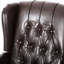 Fauteuil inclinable capitonné en tissu