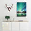 Northern Lights Over Skagsanden Beach In Abstract - Wrapped Canvas-55307792