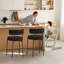 Tabouret 34,25 "H 34,25" avec dossier courbé-2016141506