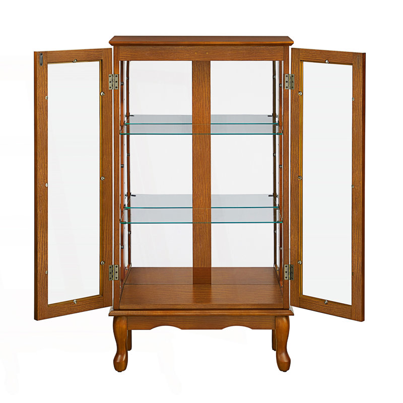 Vitrine avec éclairage, tablette diapaly avec tablettes réglables, armoire d'appoint