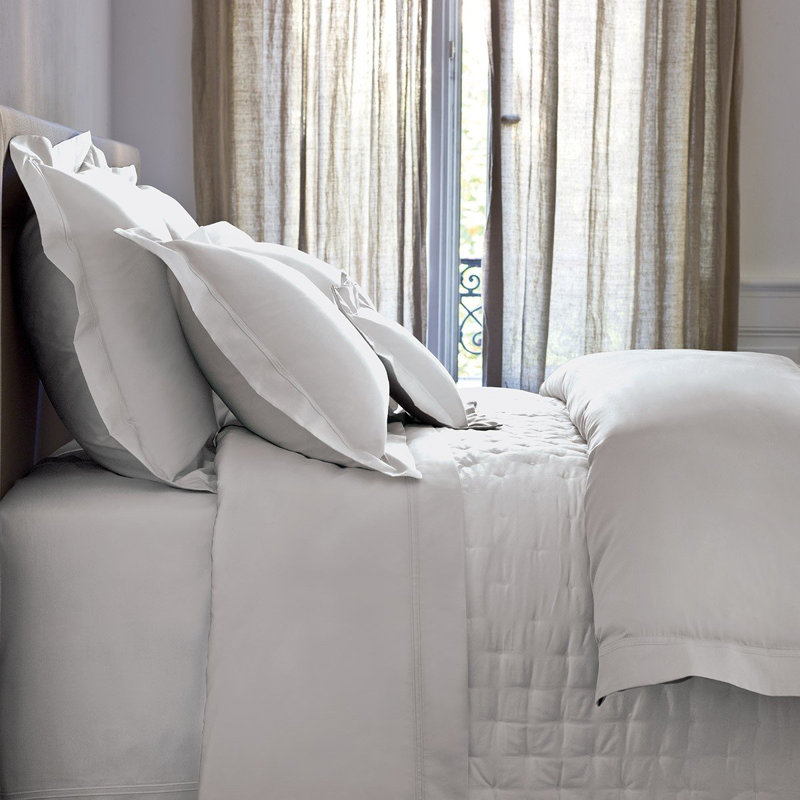 Triomphe Duvet Cover, King Duvet Cover, Silver