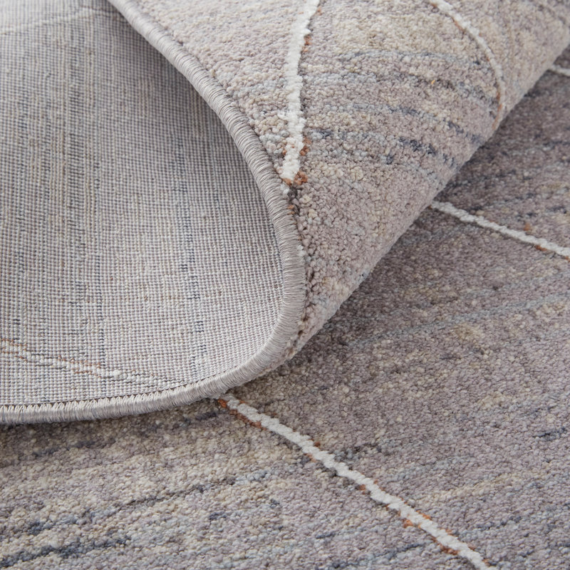 Tapis gris / ivoire Cainsville, Rectangle 12 pi x 15 pi