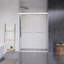 Porte de douche encadrée avec verre transparent l 60 po x H 76 po Ennis-101281907