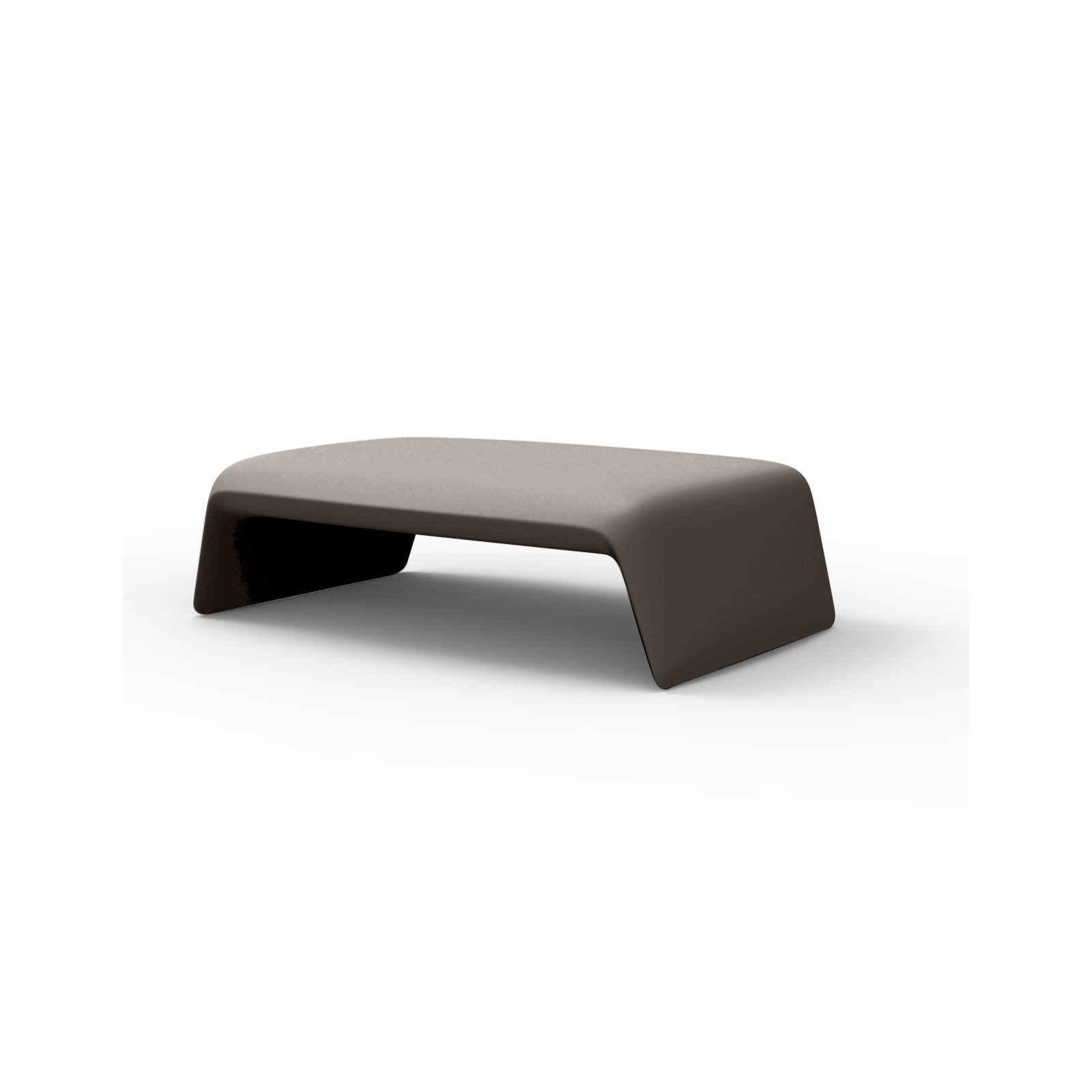 Blow Plastic/Resin Coffee Table, Tortora